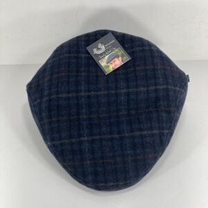 Mucros Weavers Irish Flat Cap Mens L Trinity 100% Wool Tweed Hat Made in Ireland